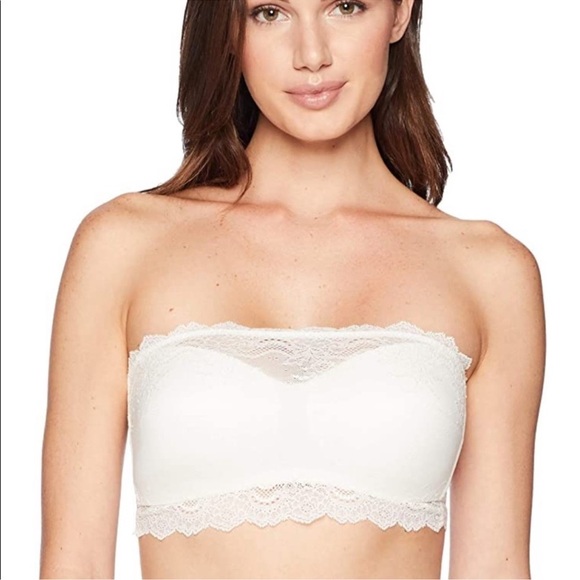 SPANX 2 Pack Elegant Cream and Black Lace Bandeau Size S/P - Picture 1 of 11